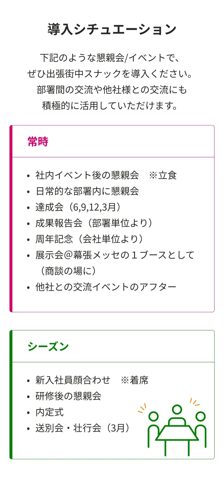 街中スナックの手順の画像